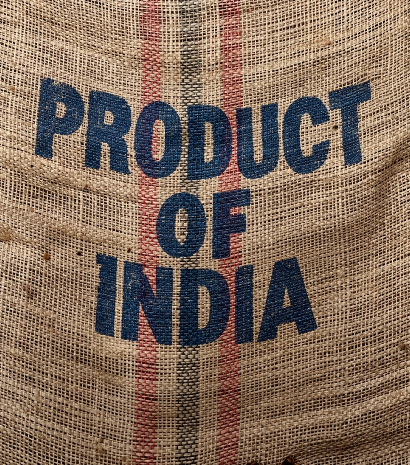 Brew Bazaar burlap sack, product of India